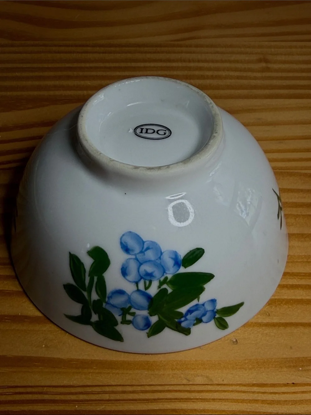 Vintage IDG Porcelain Blueberry Cereal Bowl 5
